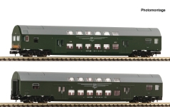 Fleischmann 6260041 - N - 2-tlg. Set Doppelstockwagen, DR, Ep. IV - Set 1